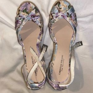Floral Wedge Heels